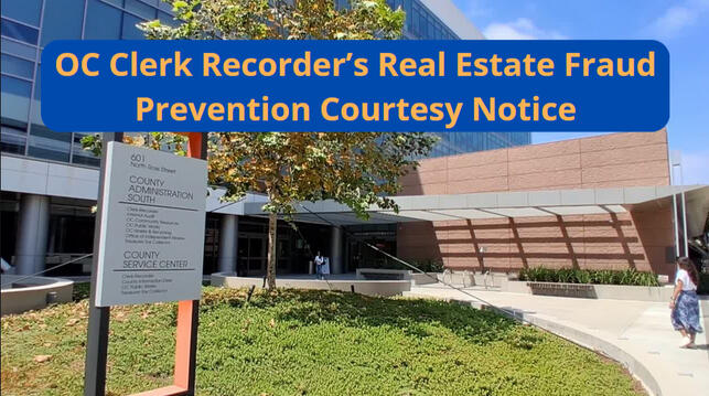 Real Estate Fraud Courtesy PSA (Storyboards, Videographer, Editor)